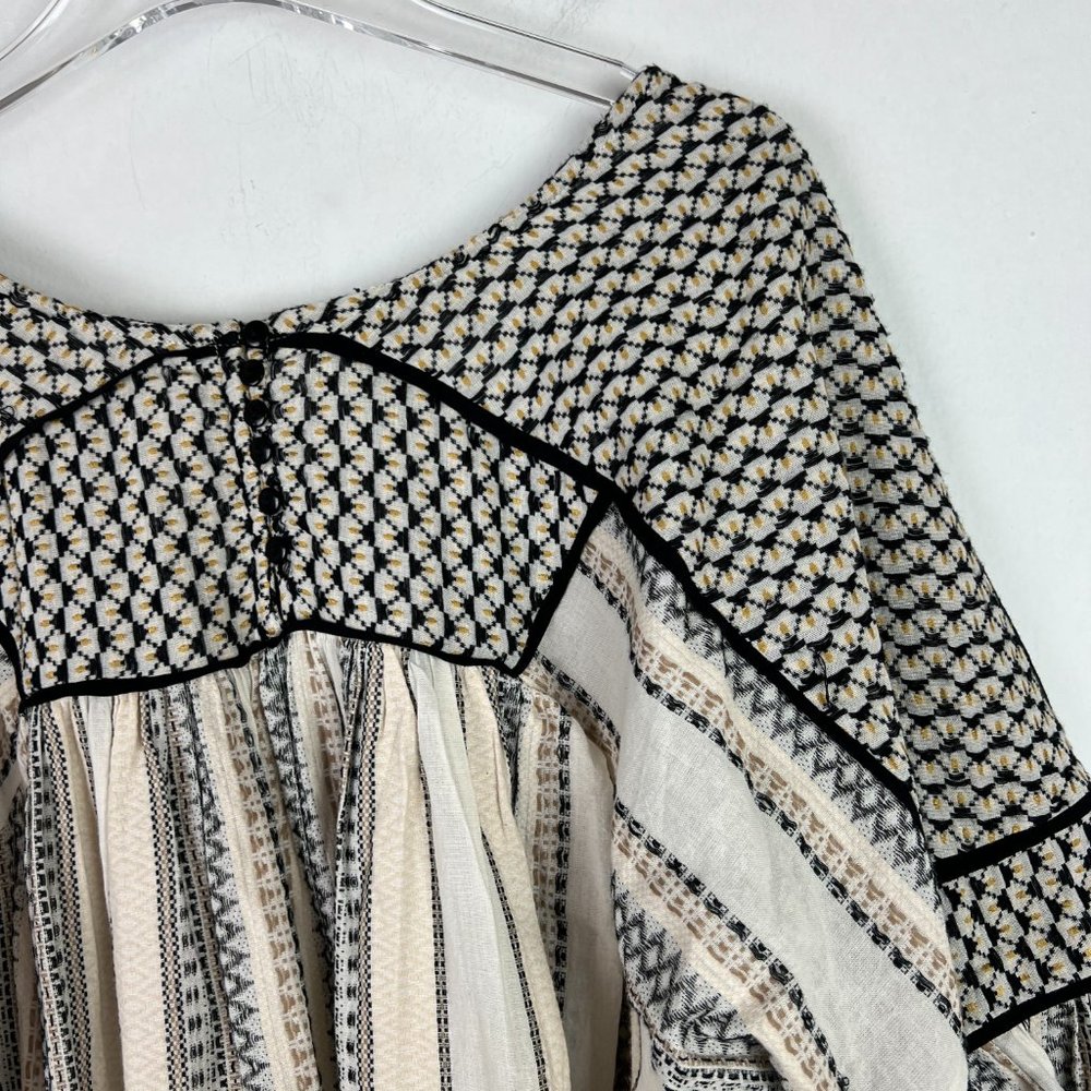 Free People Running On A Dream Top Embroidered Size Large L GUC L2537 - Picture 12 of 16